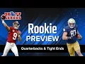 Best Rookie QBs Best Rookie TEs 2023 Fantasy Football