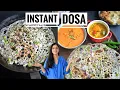 Instant-Dosa aus Hafer und Grieß 🥞  - würzige Crêpes - Desi Küche
