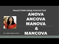 ANOVA ANCOVA MANOVA MANCOVA example