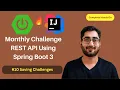 Saving Data Using React and Spring Boot Monthly Challenge REST API Tutorial Project