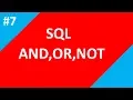 AND OR and NOT Operators in sql Part 7 SQL tutorial for beginners Tech Talk Tricks