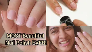 Most BEAUTIFUL Nail Polish EVER! Bad company Nude nail polish review