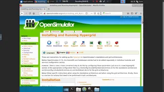 Installing OpenSim and connecting to a grid