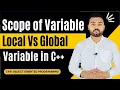 Local vs Global Variable Scope of Variable in C