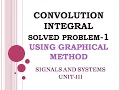 3 15 Convolution integral problem-1 Convolution integral graphical method problem signals system