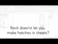 Revit - create Hatches Fill Pattern in Sheets