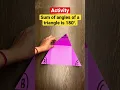 Angle Sum Property of a Triangle