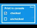 3 How to print checked if checkbox is checked or unchecked if checked is unchecked in JS in Hindi