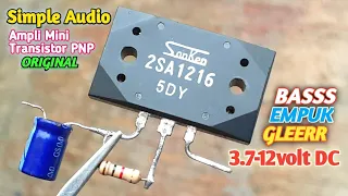 Download Mini Power Audio Amplifier PNP 2SA1216 Super Bass || Buat Ampli Mini 3-12volt DC MP3