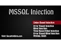 MSSQL Union Based Injection