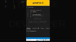 printf In C Part 167 C Programming