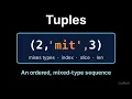Introduction to CS 9 3 Tuples An Ordered Mixed-Type Sequence