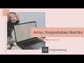 Array Penjumlahan Matriks C Programming