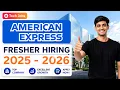 American Express Off-Campus Hiring Remote SDE Internship Java Developer Jobs Freshers Apply