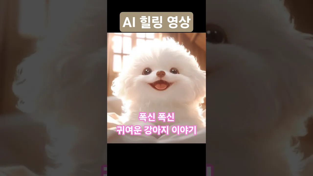 힐링 영상 폭신 폭신 강아지 (숏츠버전)
