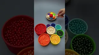 Reverse Beads Pouring ASMR 🔔🎧 | Pleasant Colors and Soothing Sounds
