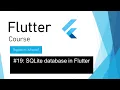 19 SQLite database in Flutter Part