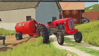Spreading Slurry, Plowing and Spreading Slurry on Plowed Field | Dolenjska Slovenia UTH25
