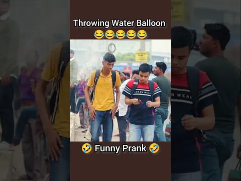 Water balloon Prank π #shorts #funny @TheCrazyInfinity