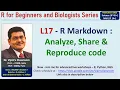 Lecture 17 - R-Markdown