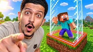تحدي العيش داخل مربع في ماين كرافت ( محبوسين ) !!