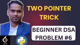 DSA Array interview question Find Pair with Target Sum Two Pointer Technique Explained with Python
