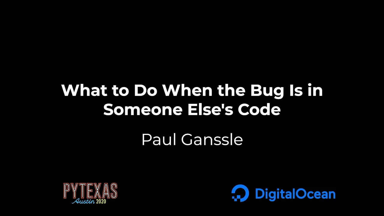 Image from What to Do When the Bug Is in Someone Elses Code