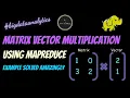 Matrix Vector Multiplication by MapReduce At A Glance