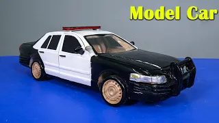 I Built USA Police Car From Wood 😱🚔 | Handmade Police Model Car