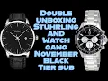 Double Unboxing Stuhrling Free from SO CO and Carrero Avatar From Watchgang Black Tier Sub
