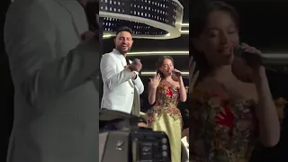 اغنية خطية ع مسرح في توزيع الجوائز موريكس دور بيسان اسماعيل وفؤاد جنيد اكسبلور علاش خطية 