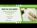 2025 PA Tax Series Pennsylvania Taxes for New Businesses