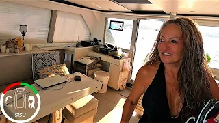 #103 HOW DO YOU pick ANCHORAGES and BDAY celebrations in Turkey | SAILING SISU Leopard 45 CATAMARAN