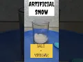 How to Make Artificial Snow with Salt and Vinegar Easy DIY Winter Science