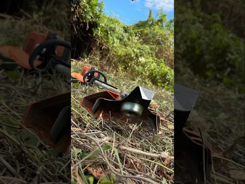 Best Brush Cutter Attachment for Clearing!? #trimmer #brushcutter #trimmerhead #grass #cleaning