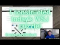 Insider info on my WSJ crossword puzzle debut Thursday 23 Wall Street Journal crossword
