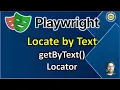 Part 5 - Locate element by Text in Playwright Pradeep Nailwal