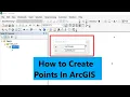 How to create a point In ArcGIS Insert X Y coordinates