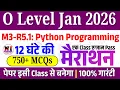 m3 r5 o level most important questions o level m3r5 python o level python mcq 2026 january