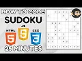 How to Build Sudoku JavaScript Tutorial