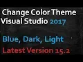 How to Change Color Theme in Visual Studio 2017