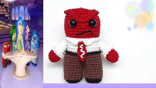 😡 FURIA INTENSAMENTE AMIGURUMIS / DIVERTIDAMENTE / TUTORIAL PASO A PASO 😡