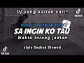 Download Lagu VIRAL TIKTOK🔥 DJ SA INGIN KO TAU X WAKTU TORANG JADIAN STYLE GEDRUK SLOWED
