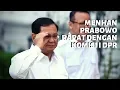 LIVE Rapat Perdana Menhan Prabowo dengan Komisi I DPR