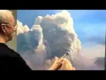 Landscape Oil Painting Serenity in Blue Cloud Demo