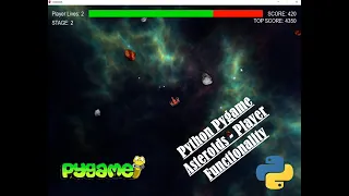 Asteroids - Adding Player Functionality Python Pygame Coding Walkthrough