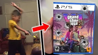 Kid gets FAKE GTA 6 for Birthday..