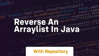 reverse an arraylist in java