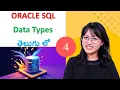 Oracle SQL Data Types Explained in Telugu Beginner-Friendly Guide