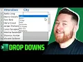 Create a DROP DOWN list in Microsoft Excel in under 60 Seconds